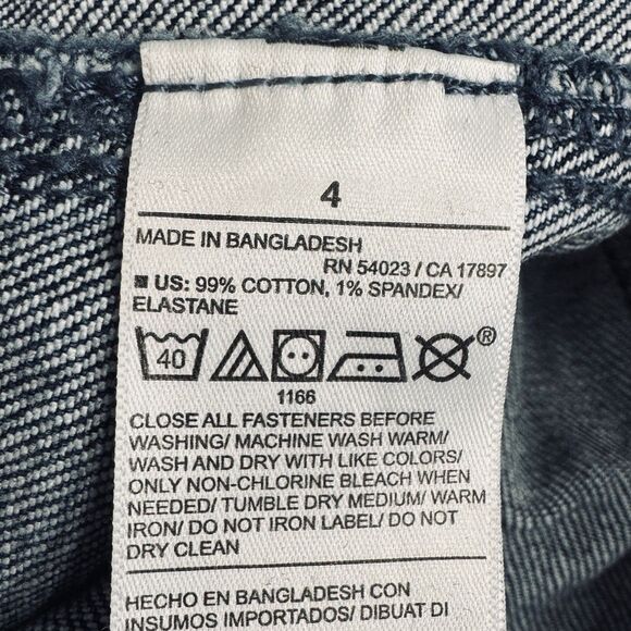 Old Navy Extra High Rise Wide Leg Jeans 4 (28x30) Blue Denim Stretch Womens - Picture 4 of 6